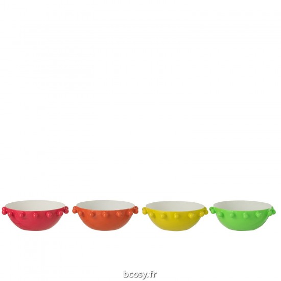 J Line Bol Rond Fer Mix JLine 40824 by Jolipa 40824 Assortiment de 4 pcs.