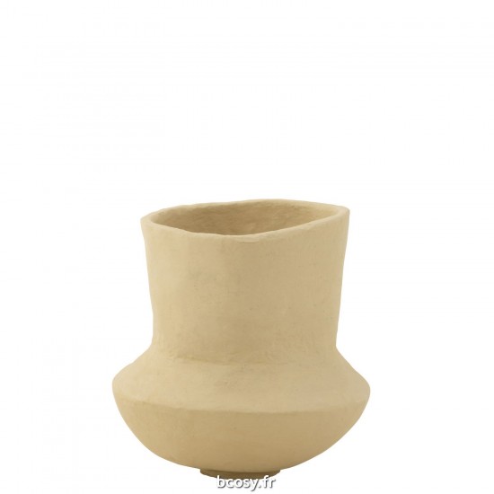J Line Pot Archaique Papier Mache Naturel Small JLine 40849 by Jolipa 40849.