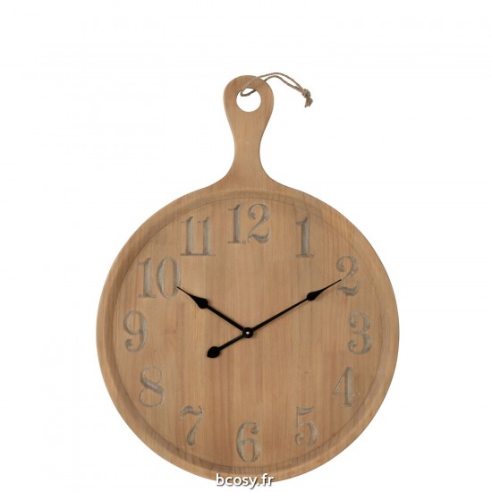 J-Line J Line horloges murales Jolipa Horloge Murale Plan Pin Naturel Large.
