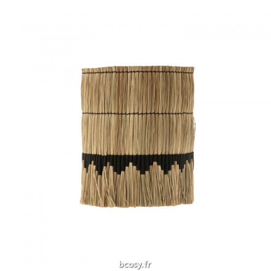 J-Line J Line Éclairage Armatures Luminaires D'intérieur Abats Jours Jolipa Abat Jour Fils Motifs Herbes Naturel Noir Large.