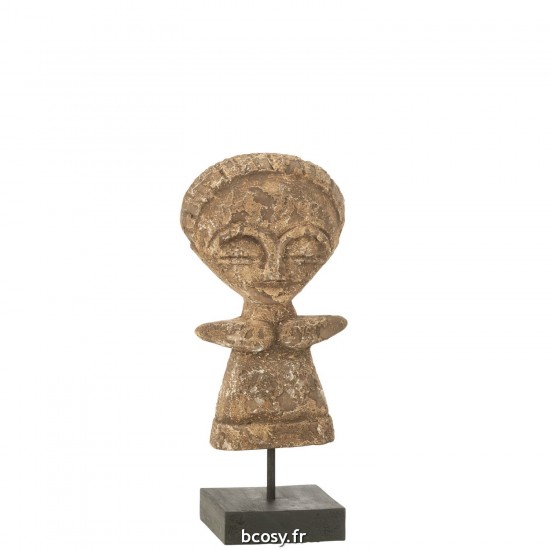 J-Line J Line sculptures orientales Jolipa Statue Ying Bois D Albasia Naturel Large.