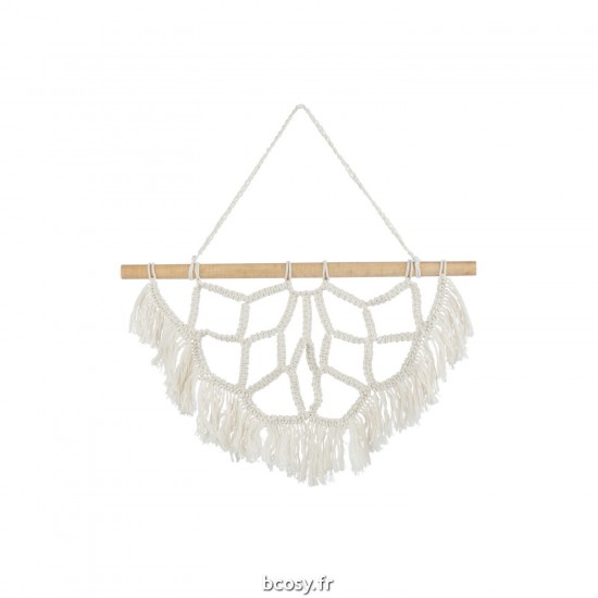 J Line Suspension Demi Mandala Coton Blanc JLine 42416 by Jolipa 42416.