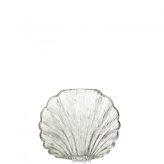 J Line Vase Coquillage Verre Transparent Small JLine 42453 by Jolipa 42453.