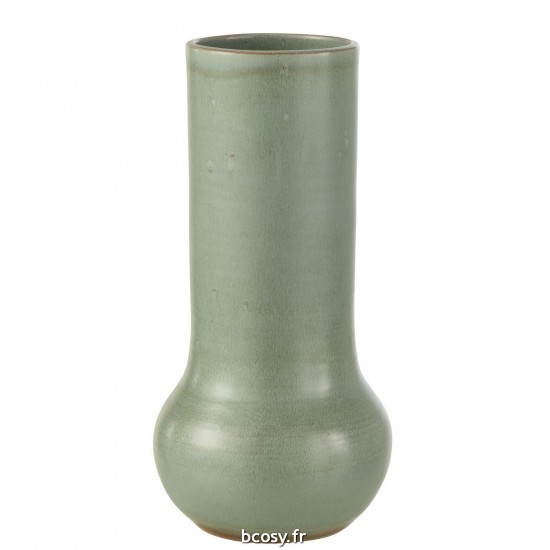 J-Line J Line vases Jolipa Vase Organique Ceramique Bleu Gris.