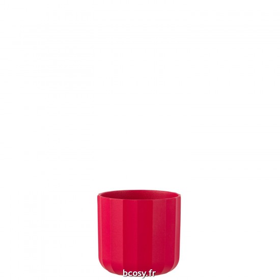 J Line Cachepot Summer Ceramique Rose Small JLine 43044 by Jolipa 43044.