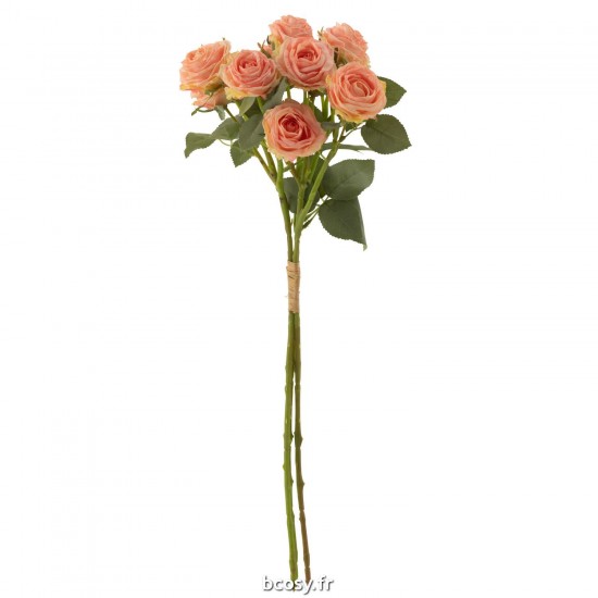 J Line Bouquet Rose 12 Tete Artificiel Rose Clair JLine 43831 by Jolipa 43831.