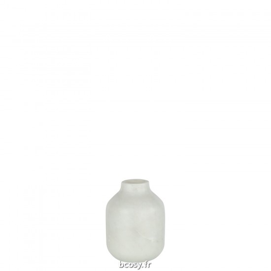 J Line Vase Bouteille Marbre Blanc Large JLine 43904 by Jolipa 43904.