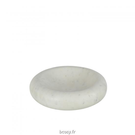J Line Bol Rond Bas Marbre Blanc Large JLine 43907 by Jolipa 43907.