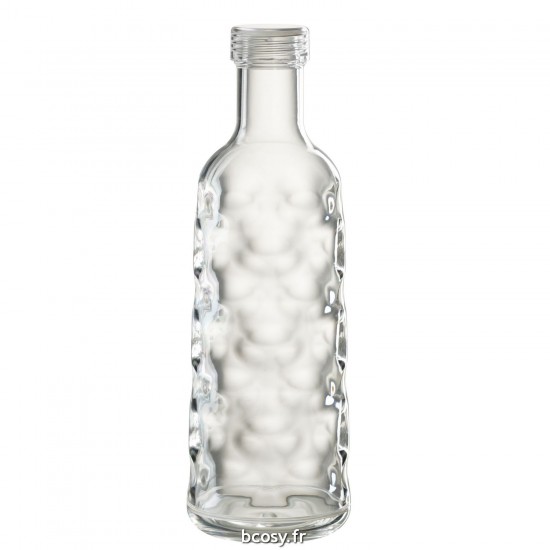 J-Line J Line Carafe Pichet Jolipa Bouteille Martelee Boite Cadeau Plastique Transparent.
