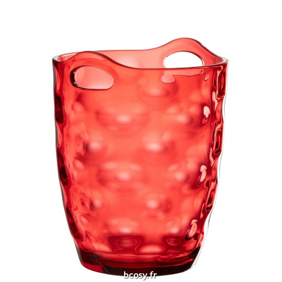 J Line Seau A Glace Leonard Plastique Rouge JLine 43961 by Jolipa 43961.