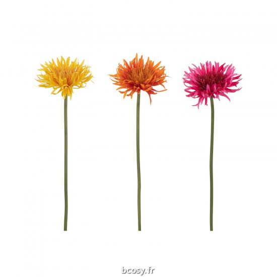 J Line Gerbera Daisy Artificiel Mix JLine 43995 by Jolipa 43995 Assortiment de 3 pcs.