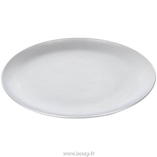 J-Line plats Jolipa Jline Plat Uni Rond Bois Argent 45X45X6Cm