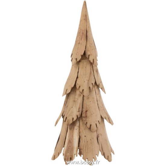 J Line Sapin De Noel Morceaux Bois Naturel Small 60H Jline 5186 by Jolipa 5186