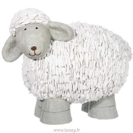 J Line Mouton Poly Blanc Gris L Jline 53254 by Jolipa 53254