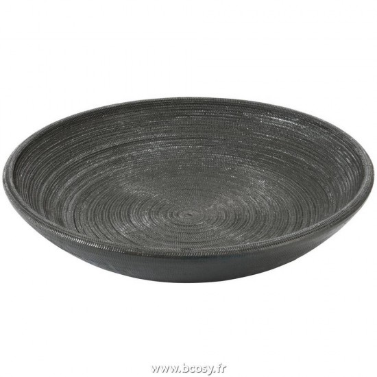 J-Line plats Jolipa Jline Plateau Cotte De Mailles Terracotta Gris Fonce L 50X50X10Cm