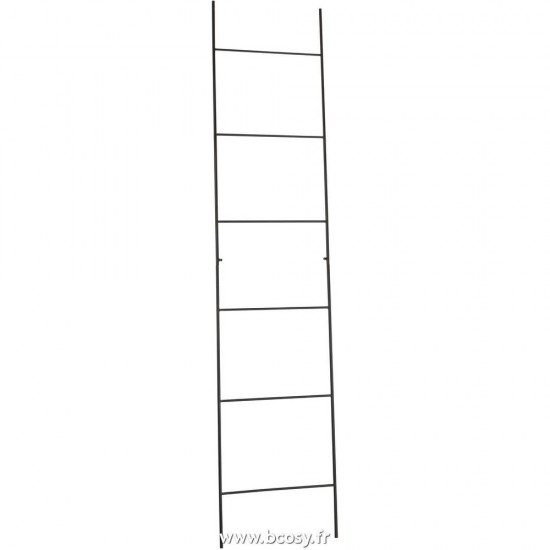 J Line Textile Ladder Metal Black L50xH220 cm Jline 84915 by Jolipa 84915