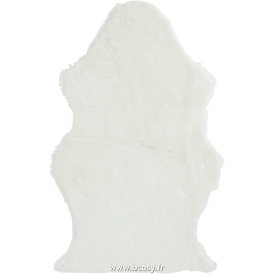 J Line Tapis Mouton Fourrure Artificielle Blanc Jline 88531 by Jolipa 88531