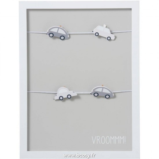 J Line Cadre Photo 4 Clips Auto Bois Gris Jline 90475 by Jolipa 90475