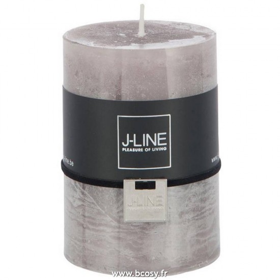 J Line Bougie Cylindre Taupe M 48H Jline 93328 by Jolipa 93328
