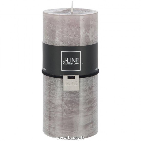 J Line Bougie Cylindre Taupe L 72H Jline 93329 by Jolipa 93329