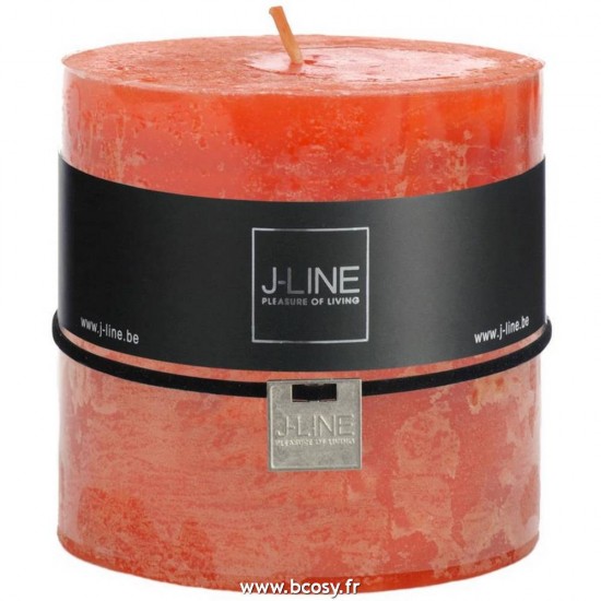 J Line Bougie Cylindre Orange 80H Jline 93528 by Jolipa 93528