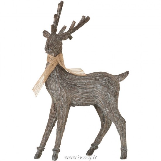 J-Line rennes caribous Jolipa Jline Renne Resine Marron Large