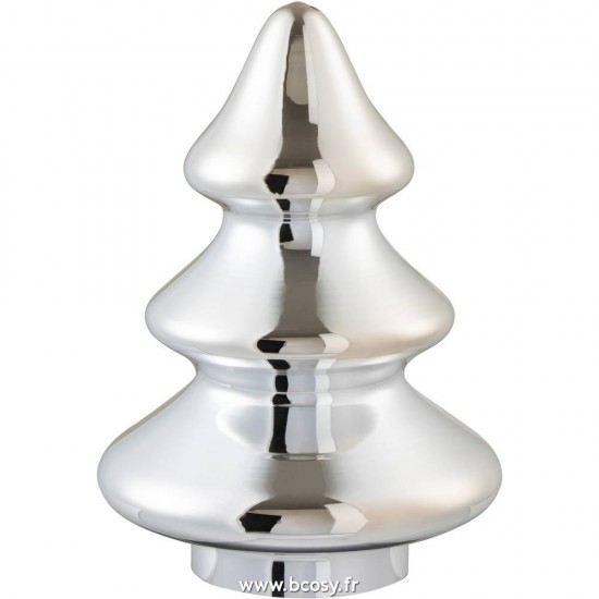 J-Line arbres sapins de noel sur pied Jolipa Jline Sapin De Noel Decoratif Verre Argent Large