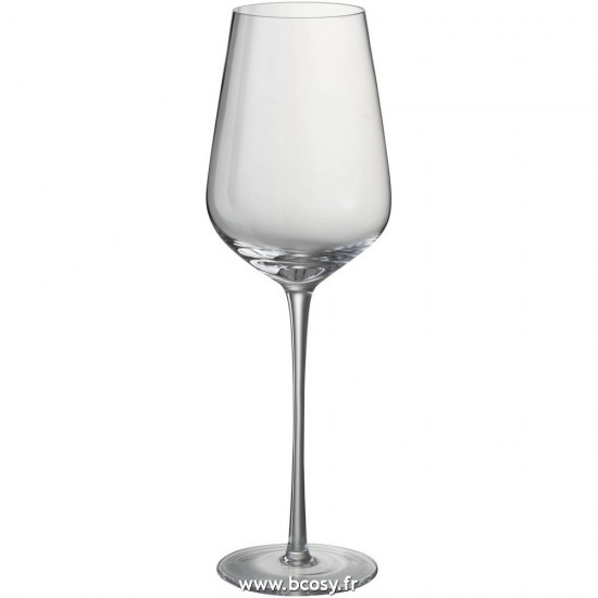 J Line Verre A Vin Blanc Cristal Transparent 29H Jline 96993 by Jolipa 96993 Assortiment de 6 pcs