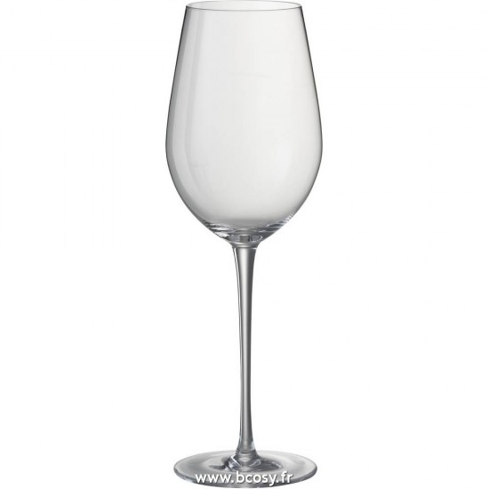 J Line Verre A Vin Blanc Tia Verre Transparent 26H Jline 97013 by Jolipa 97013 Assortiment de 6 pcs