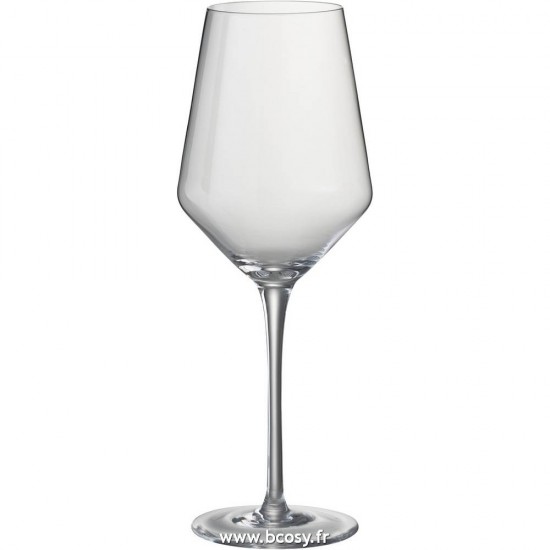 J Line Verre A Vin Blanc Leo Verre Transparent 25H Jline 97016 by Jolipa 97016 Assortiment de 6 pcs