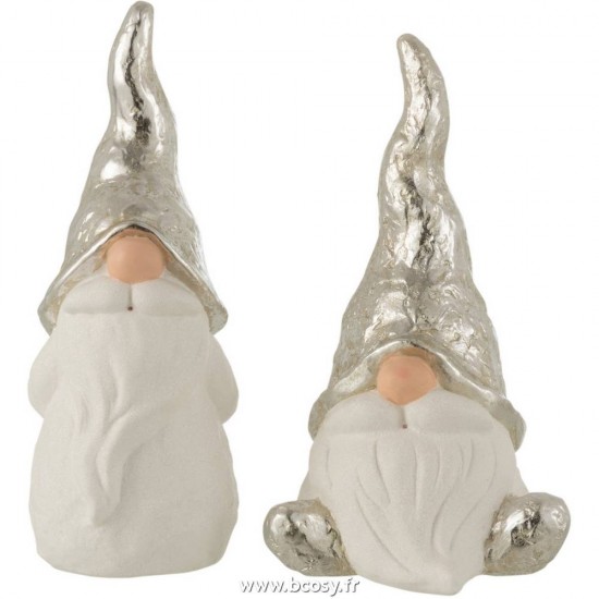 J-line 16578 Jolipa JLine figurines pere noel ou bonhomme de neige