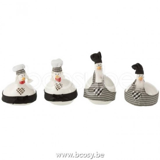 J-line 17582 Jolipa JLine figurines poules chats j line