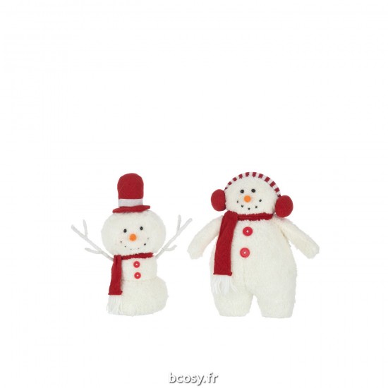 J-line 35455 Jolipa JLine figurines pere noel ou bonhomme de neige.