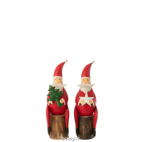 J-line 35544 Jolipa JLine figurines pere noel ou bonhomme de neige.
