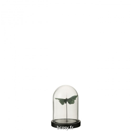 J-line 37064 Jolipa JLine objets deco cloche en verre avec objet.