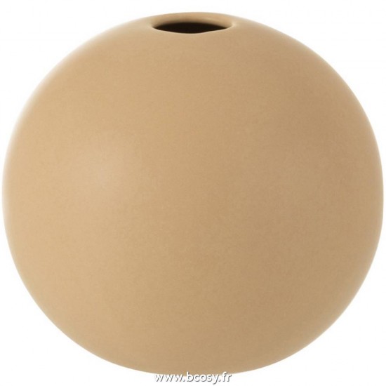 J-Line vases Jolipa Jline Vase Boule Ceramique Beige Medium