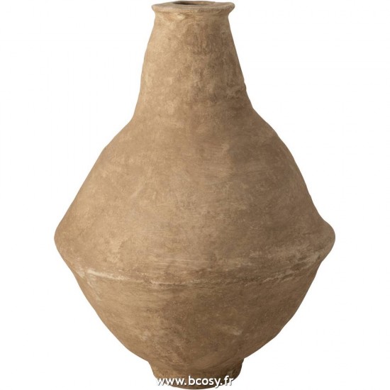 J-Line vases Jolipa J Line Jline Vase Extra Large Chad Papier Mache Marron