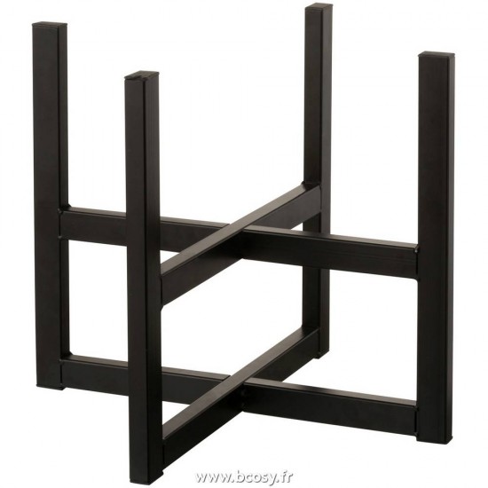 J-Line cachepots de fleur Jolipa Jline Pied Pour Cache Pot Panier Elsa Metal Noir Small