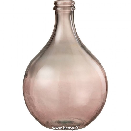 J-Line vases Jolipa J Line Jline Vase Lisbonne Verre Saumon Small