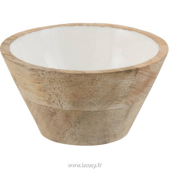 J-Line bols Jolipa Jline Bol Bois De Manguier Blanc Small