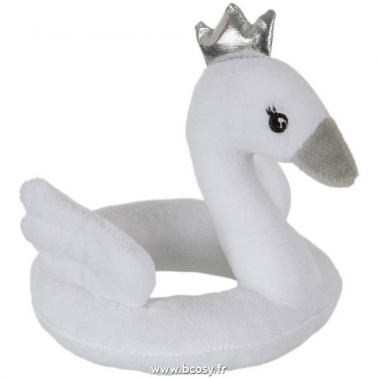 J-Line animals en peluche peluches Jolipa J Line Jline Hochet Peluche Blanc Gris Argent
