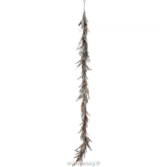 J-Line guirlandes suspendues Jolipa J Line Jline Guirlande Decorative Plumes Argent