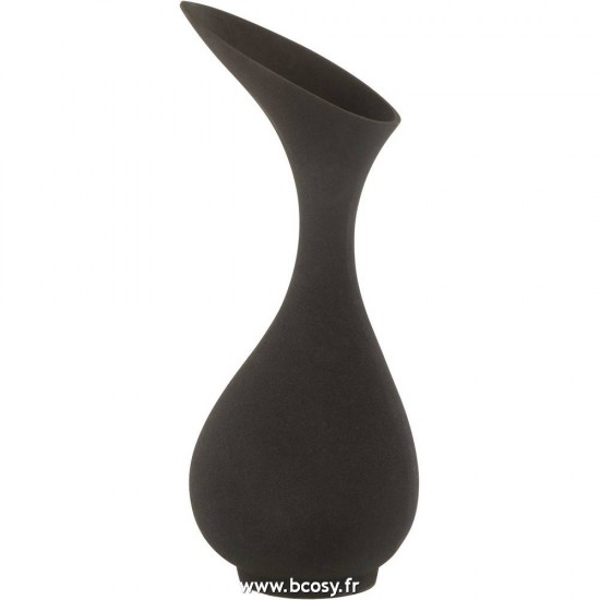 J-Line vases Jolipa J Line Jline Vase Olivia Rugueux Aluminium Noir Small