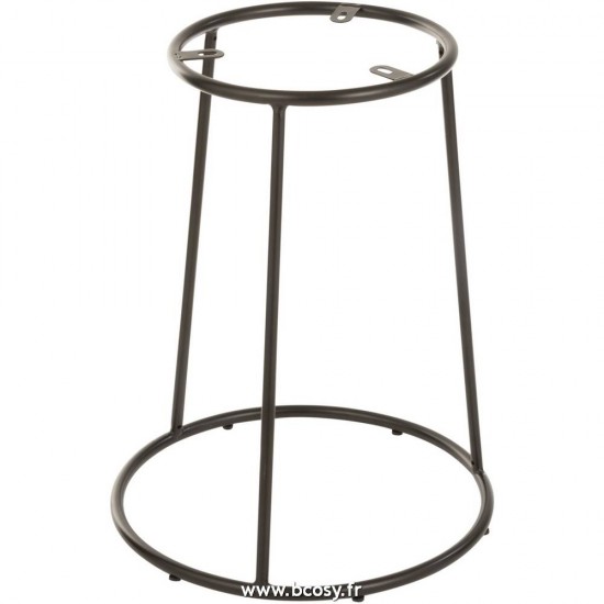 J-Line support tabouret moyen Jolipa J Line Jline Support Moyen Tabouret Metal Noir