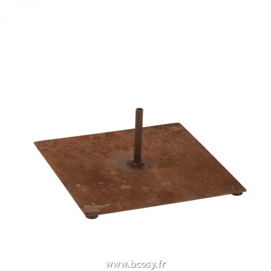 J-Line accessoires jardin Jolipa J Line Jline Pied Pour 1 Pique Metal Rouille