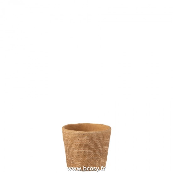 J-Line cachepots de fleur Jolipa J Line Jline Flowerpot Bistro Cement Natural Small