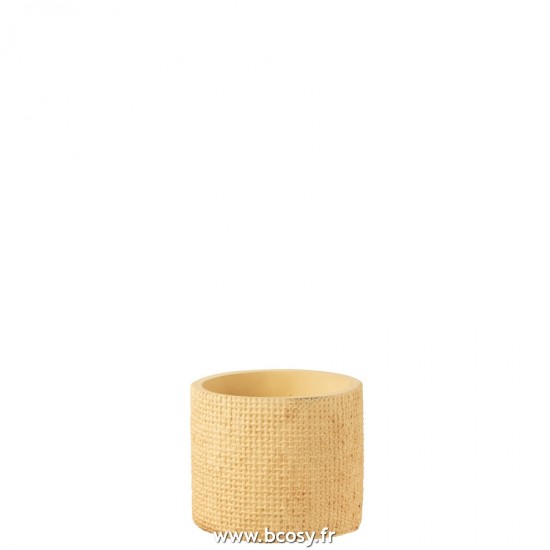 J-Line cachepots de fleur Jolipa J Line Jline Flowerpot Sunny Cement Beige Extra Small