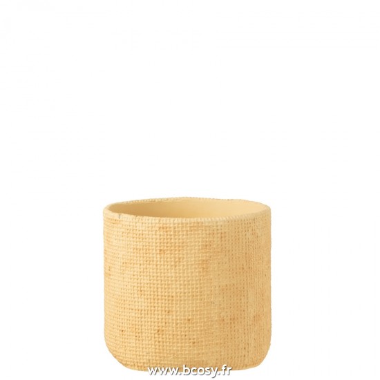 J-Line cachepots de fleur Jolipa J Line Jline Flowerpot Sunny Cement Beige Medium