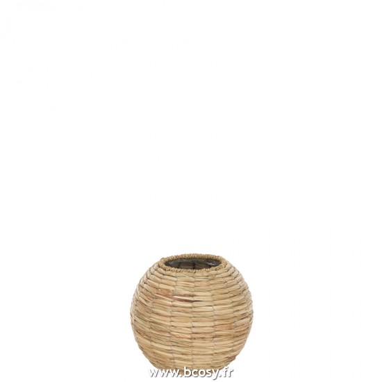 J-Line vases Jolipa J Line Jline Vase Yumi Boule Paille Naturel Medium