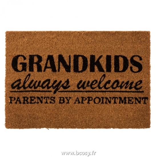 J-Line paillassons Jolipa J Line Jline Paillasson Grandkids Coco Naturel Noir